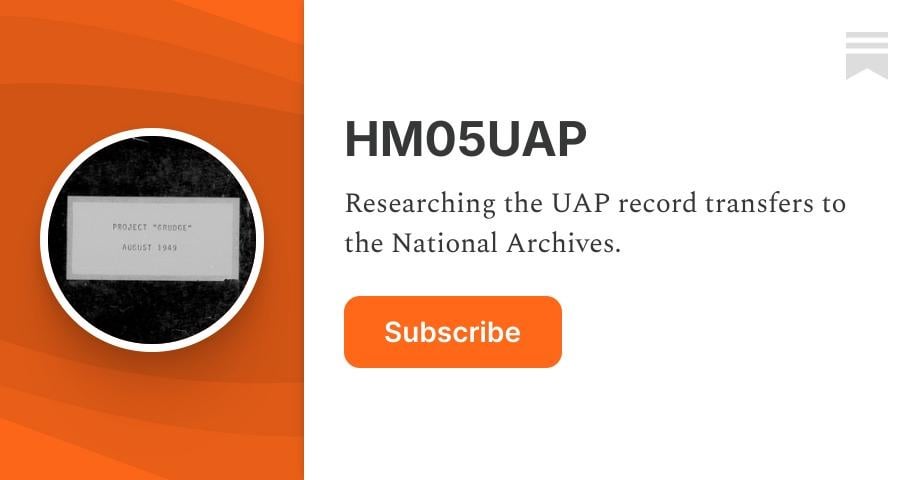 Air Force Releases List of UAP Records Being Transferred to National Archives