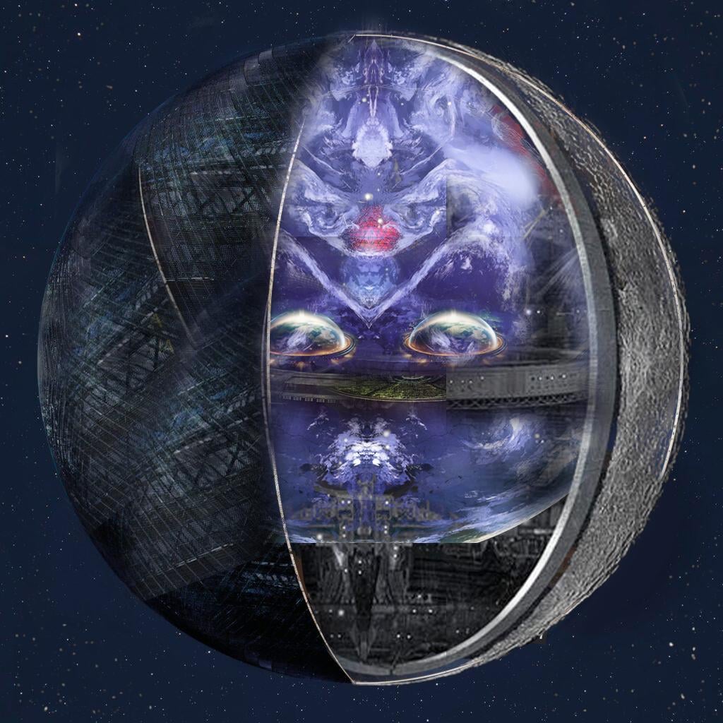 Earth is a managed biospheric module inside an artificial environment. Its structural levels