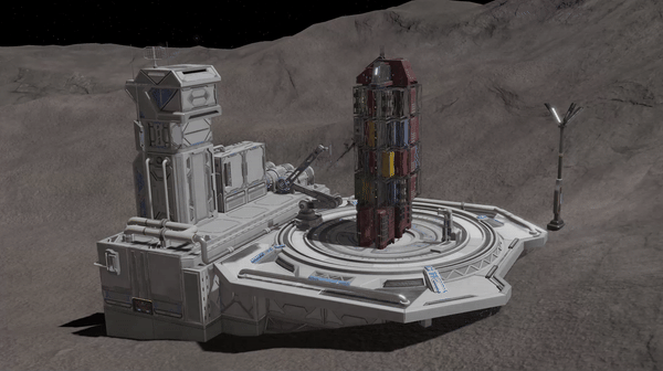 Check out this Phobos launchpad building from the game that I'm making.