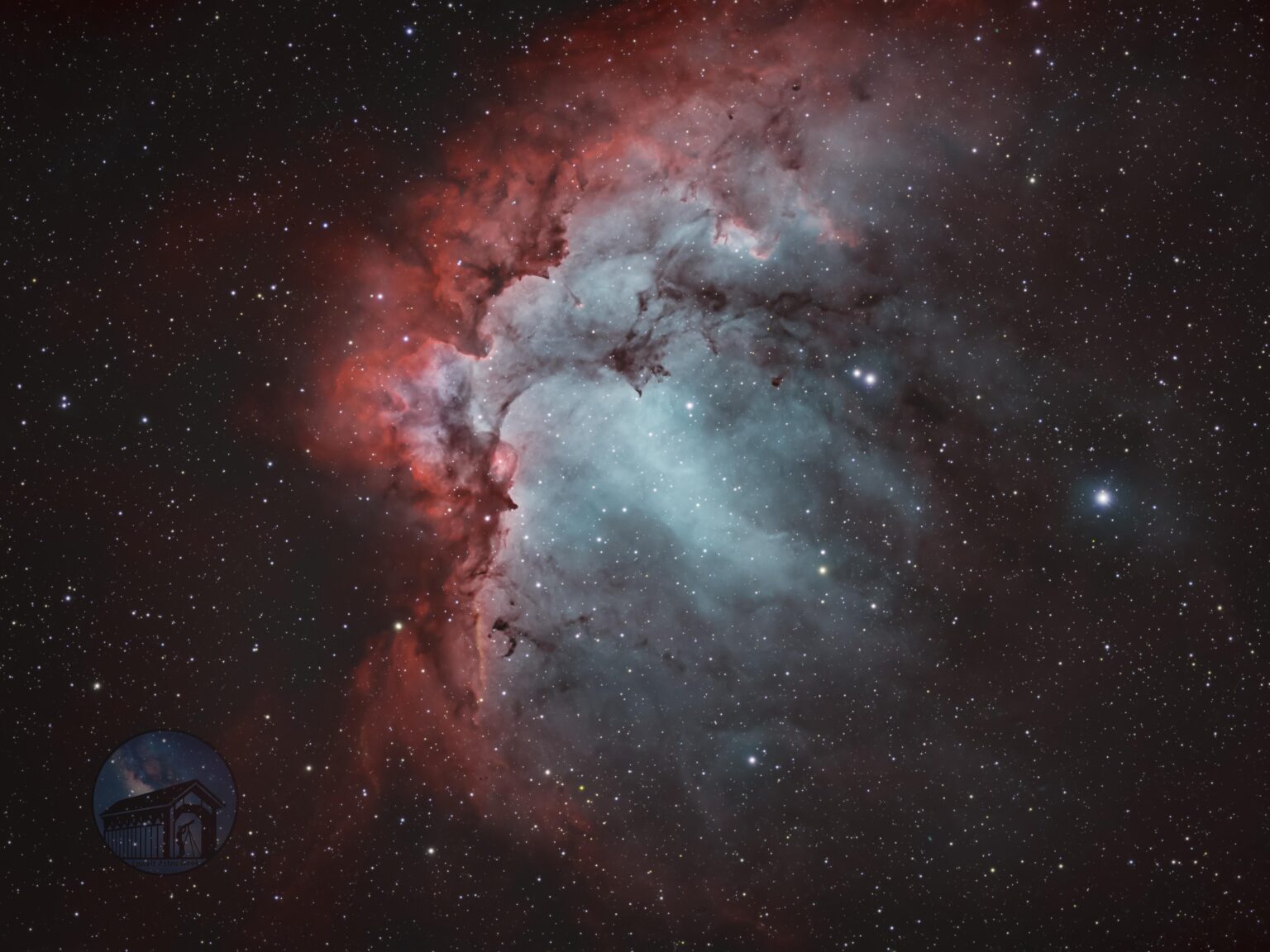 Wizard Nebula in HOO. Not sure I like this but here you go