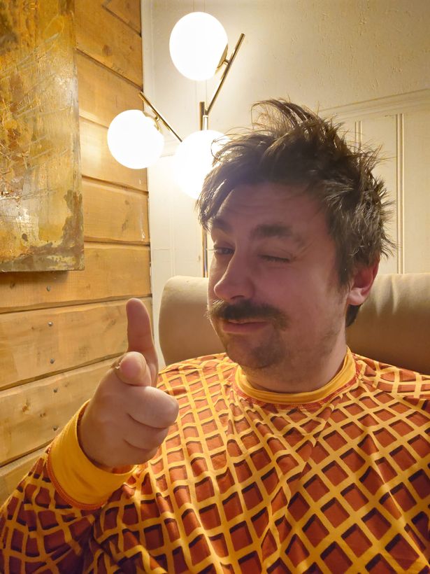 mark winking at camera