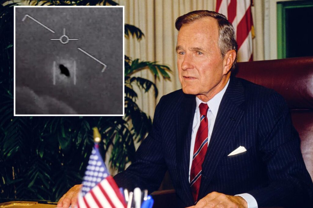 President George HW Bush 'knew' of 1964 alien contact with humans in New Mexico: documentary