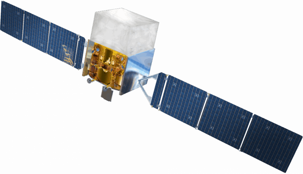 Artist's concept of the Fermi Gamma-ray Space Telescope spacecraft (Credit : NASA)