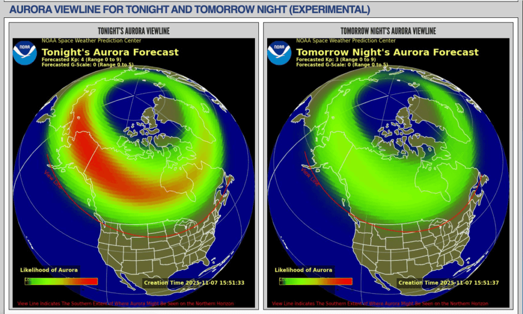 Map Reveals States Where Aurora May Show Tonight As Geomagnetic Storms Hit Hannah Millington