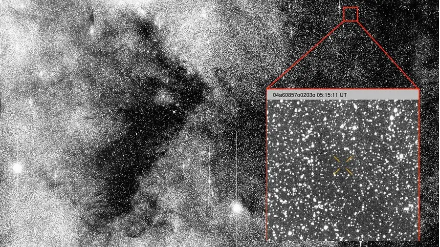 This image shows the observation of comet 3I/ATLAS when it was discovered on July 1, 2025. The NASA-funded ATLAS survey telescope in Chile first reported that the comet originated from interstellar space. (Image via science.nasa.gov)