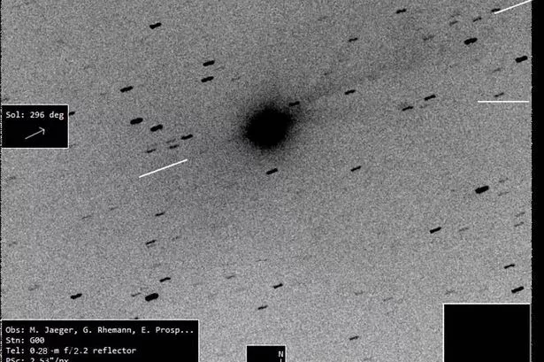 'Alien ship' releases 'seven jets' with 'glowing halo' as it nears sun