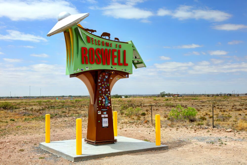 Roswell UFO incident facts and history Roswell, New Mexico has fully embraced its credentials as the most famous city in UFO folklore. Credit: Denis Tangney Jr / Getty Images