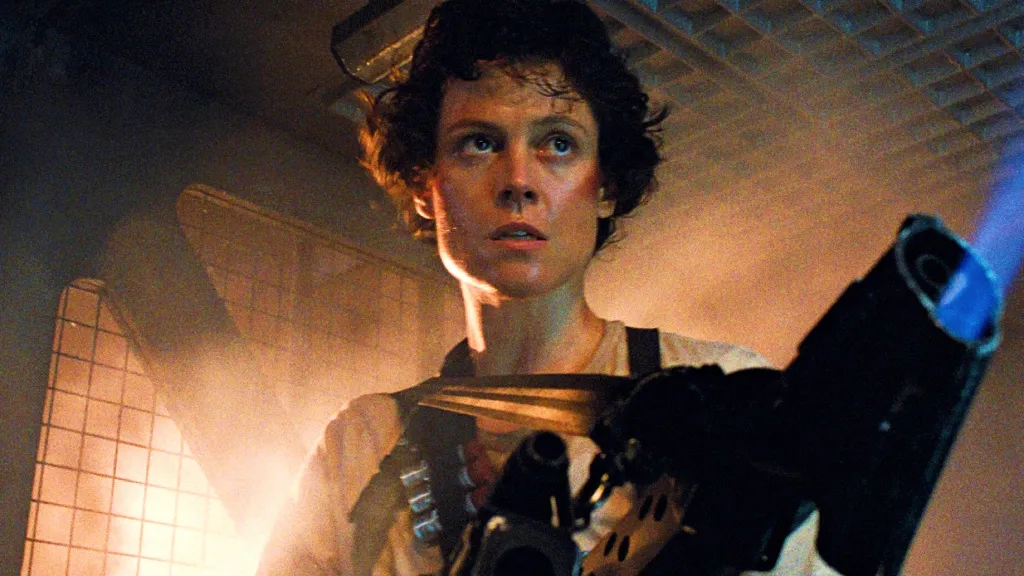 Sigourney Weaver as Ripley in Aliens