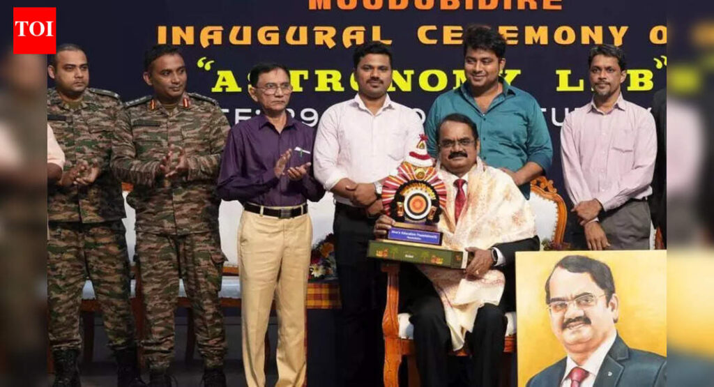 Moon Man of India inaugurates astronomy lab at Alva’s school