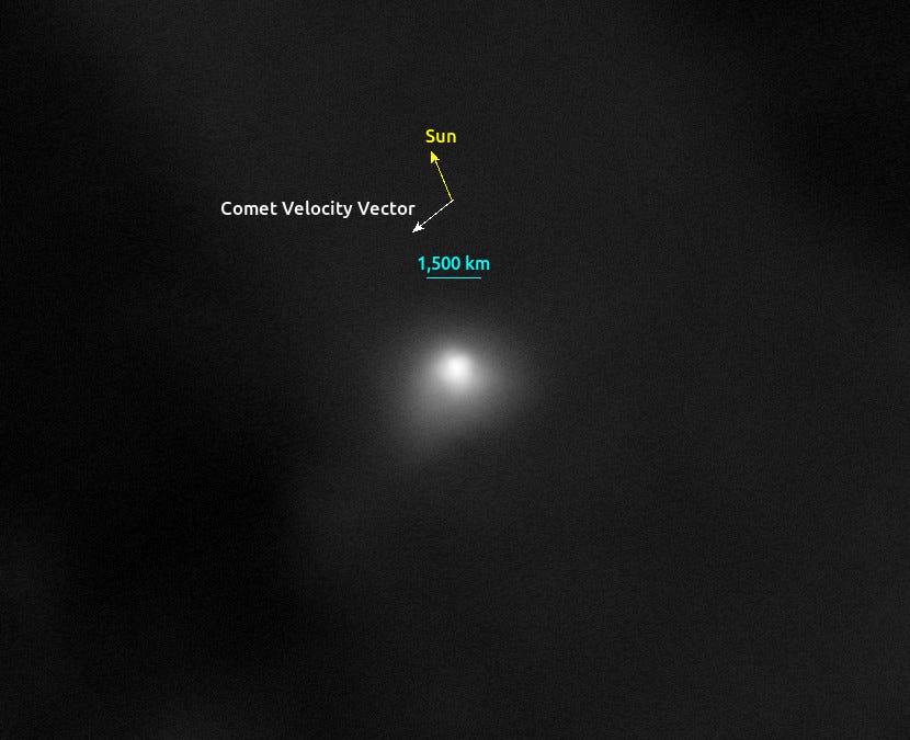 Orientation of the Plume Around 3I/ATLAS in the HiRISE Image | by Avi Loeb | Nov, 2025 Orientation of the Plume Around 3I/ATLAS in the HiRISE Image