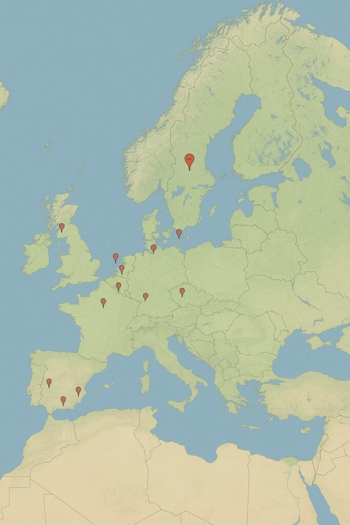 Visual data on Drone/UAP activity in Europe.