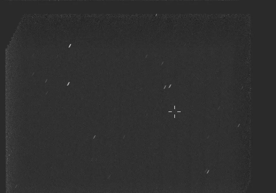 <div class="caption"><p>Interstellar comet 3I/ATLAS is seen as a faint smudge against a background star field in two images taken by the Mastcam-Z instrument aboard NASA’s Perseverance Mars rover on October 4, 2025. At the time it was imaged, the comet was about 18.6 million miles from the rover, which was exploring the rim of the Red Planet’s Jezero Crater.<br></p></div> <div class="credits"><p>NASA/JPL-Caltech/ASU/MSSS</p></div>