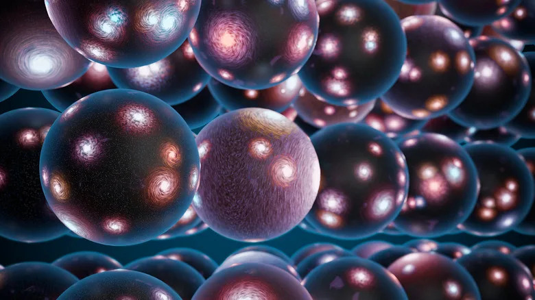 Illustration of multiple universes next to each other