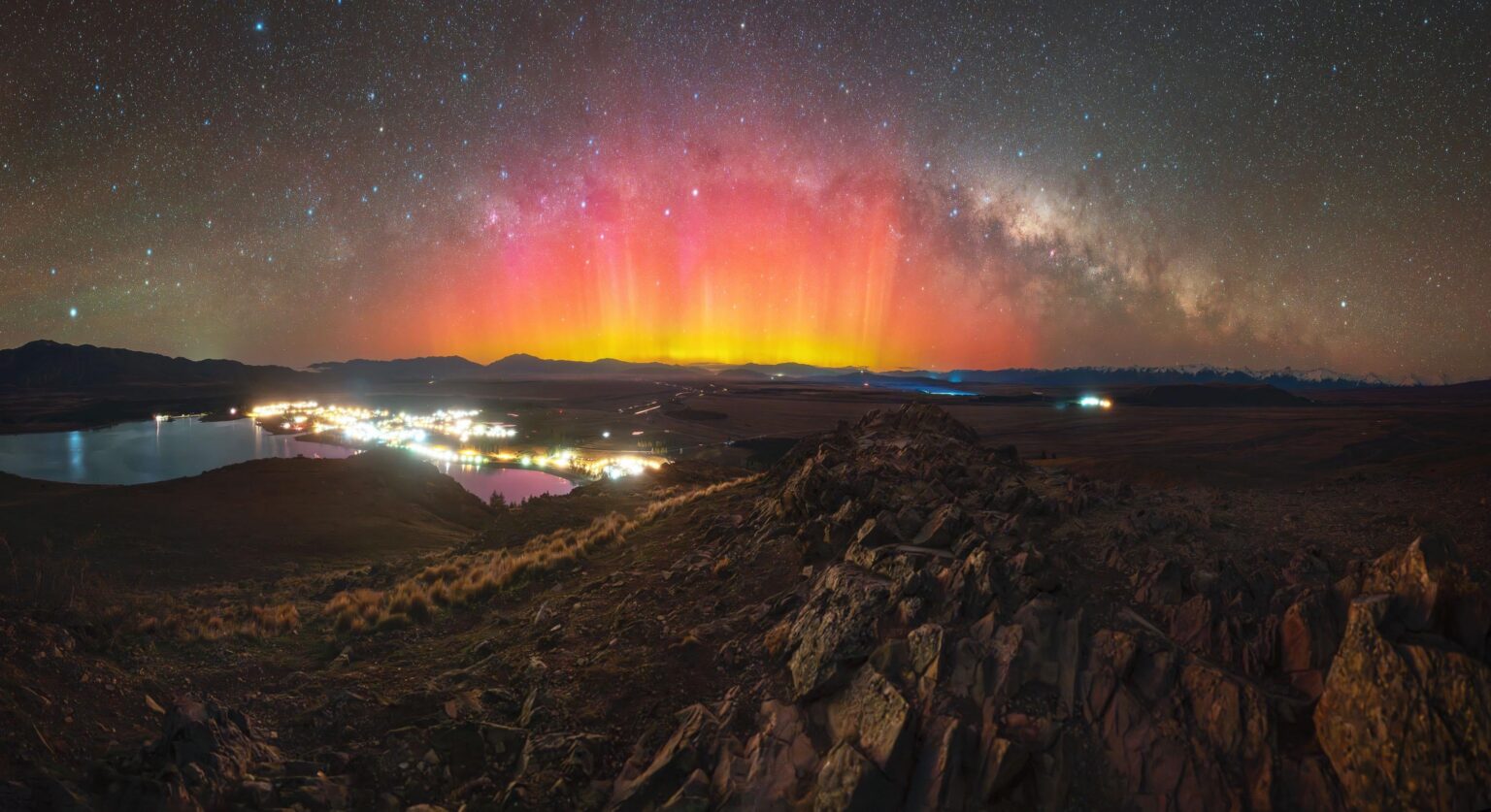 Aurora Australis in New Zealand