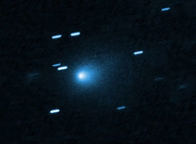 Image of 3I/ATLAS captured by the Hubble Space Telescope on 21 July 2025. (<a href="https://science.nasa.gov/asset/hubble/comet-3i-atlas/" rel="nofollow noopener" target="_blank" data-ylk="slk:NASA, ESA, David Jewitt/UCLA); Image Processing: Joseph DePasquale/STScI;elm:context_link;itc:0;sec:content-canvas" class="link ">NASA, ESA, David Jewitt/UCLA); Image Processing: Joseph DePasquale/STScI</a>)