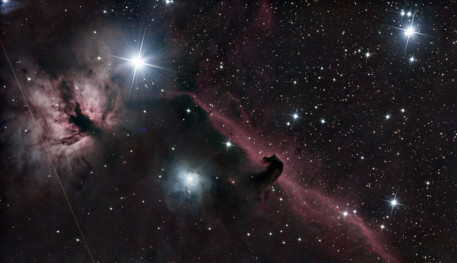 Horsehead and Flame Nebula