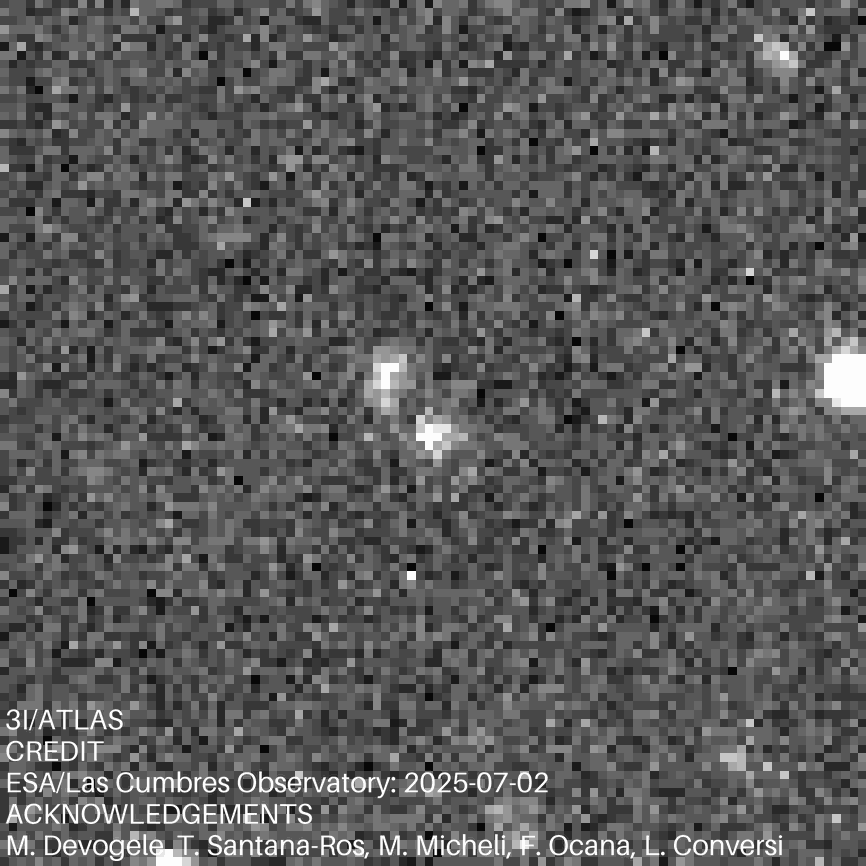 ESA observes interstellar comet 3I/ATLAS