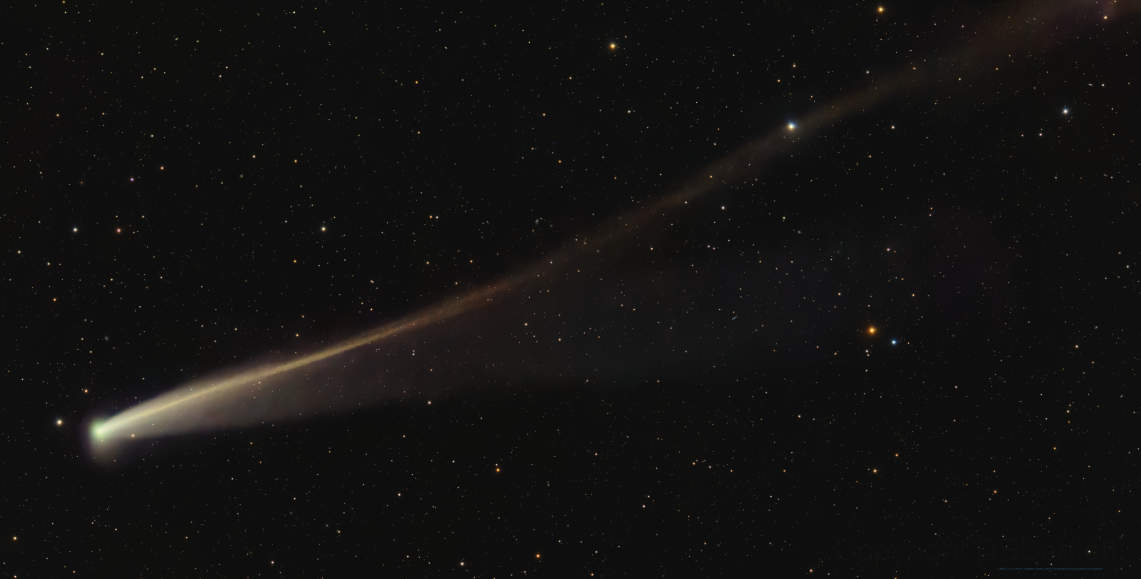 C/2025 K1 (ATLAS) taken October 29 2025 from Dan Bartlett's backyard.