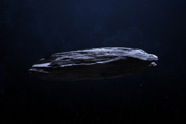 Huge and unusual shaped asteroid.