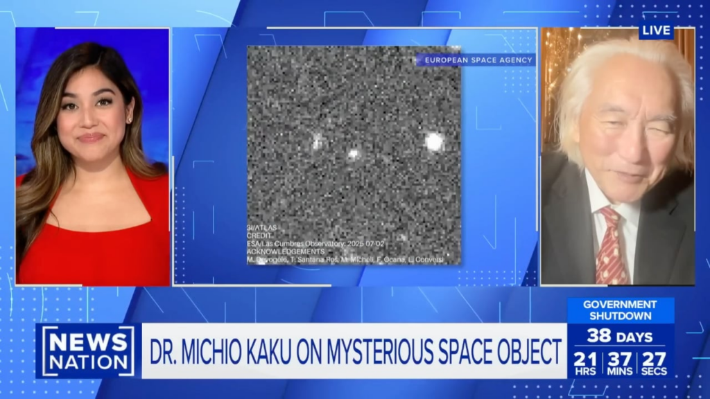 Physicist Dr. Michio Kaku confirms that the 3I/ATLAS comet is around 7 BILLION years old. Has a few anomalies but it "looks like an ordinary comet and behaves like an ordinary comet". Says Avi Loeb's speculation around the comet are "guesses".
