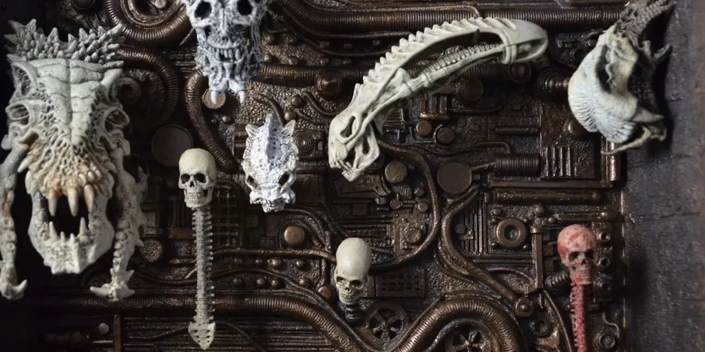 The trophy wall in Predator 2