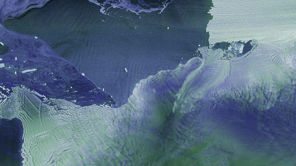 The First Images From Sentinel-1D Are Here Thwaites Glaciers Imaged By Sentinel-1D Image Credit ESA