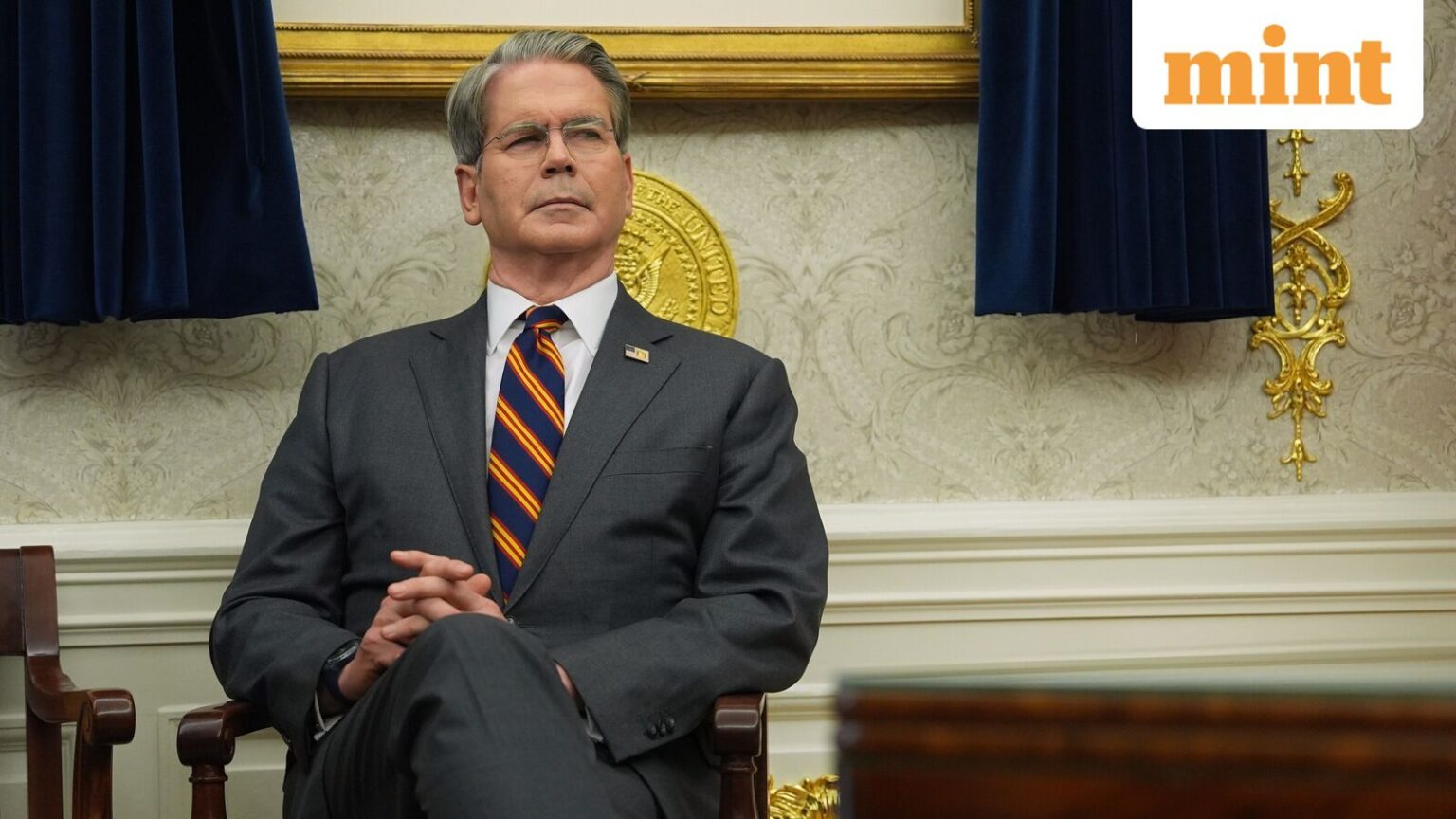 Treasury Secretary Scott Bessent in the Oval Office of the White House,
