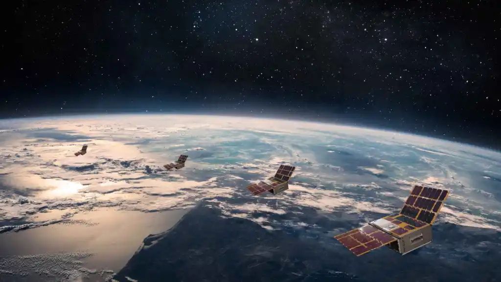 satellites in space