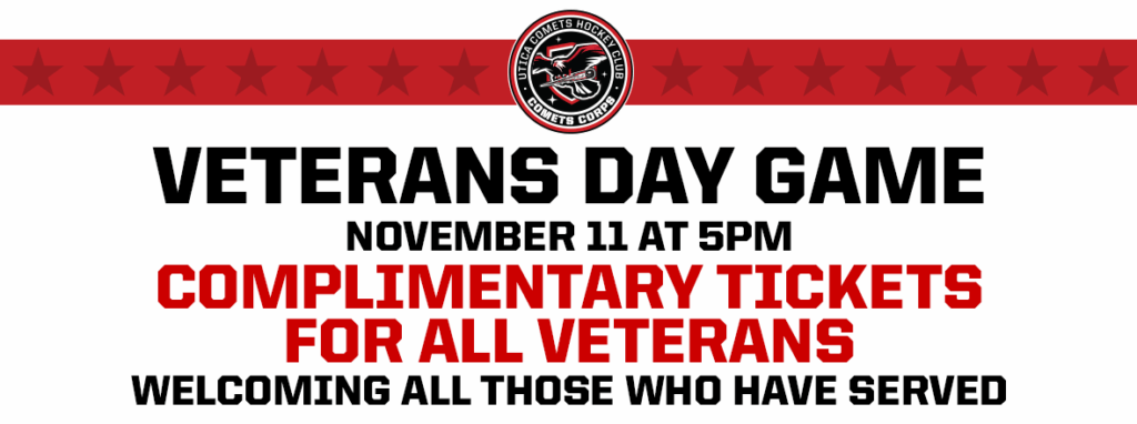Utica Comets Announce Veterans Day Game Details Utica Comets Announce Veterans Day Game Details