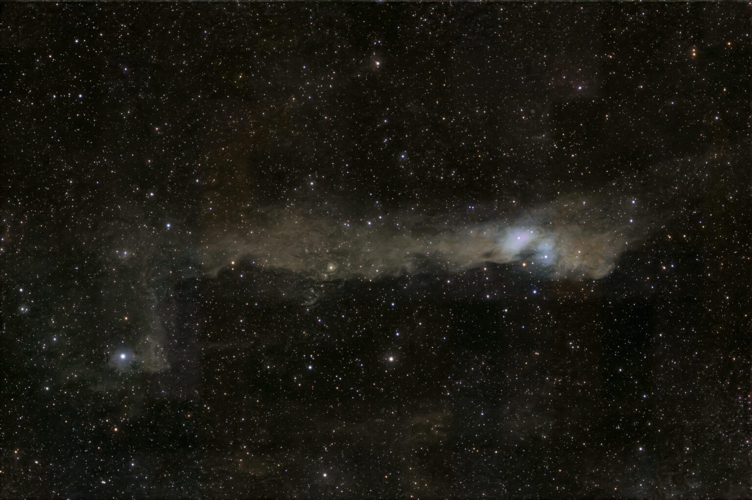 Overcooked Dusty Nebula (LBN 534) in Andromeda – 15 min exposure Overcooked Dusty Nebula (LBN 534) in Andromeda - 15 min exposure