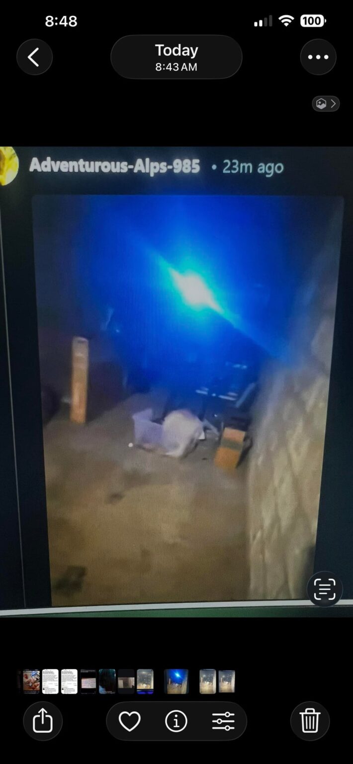 The tv image was created by AI to discredit the story by claiming it was a reflection.