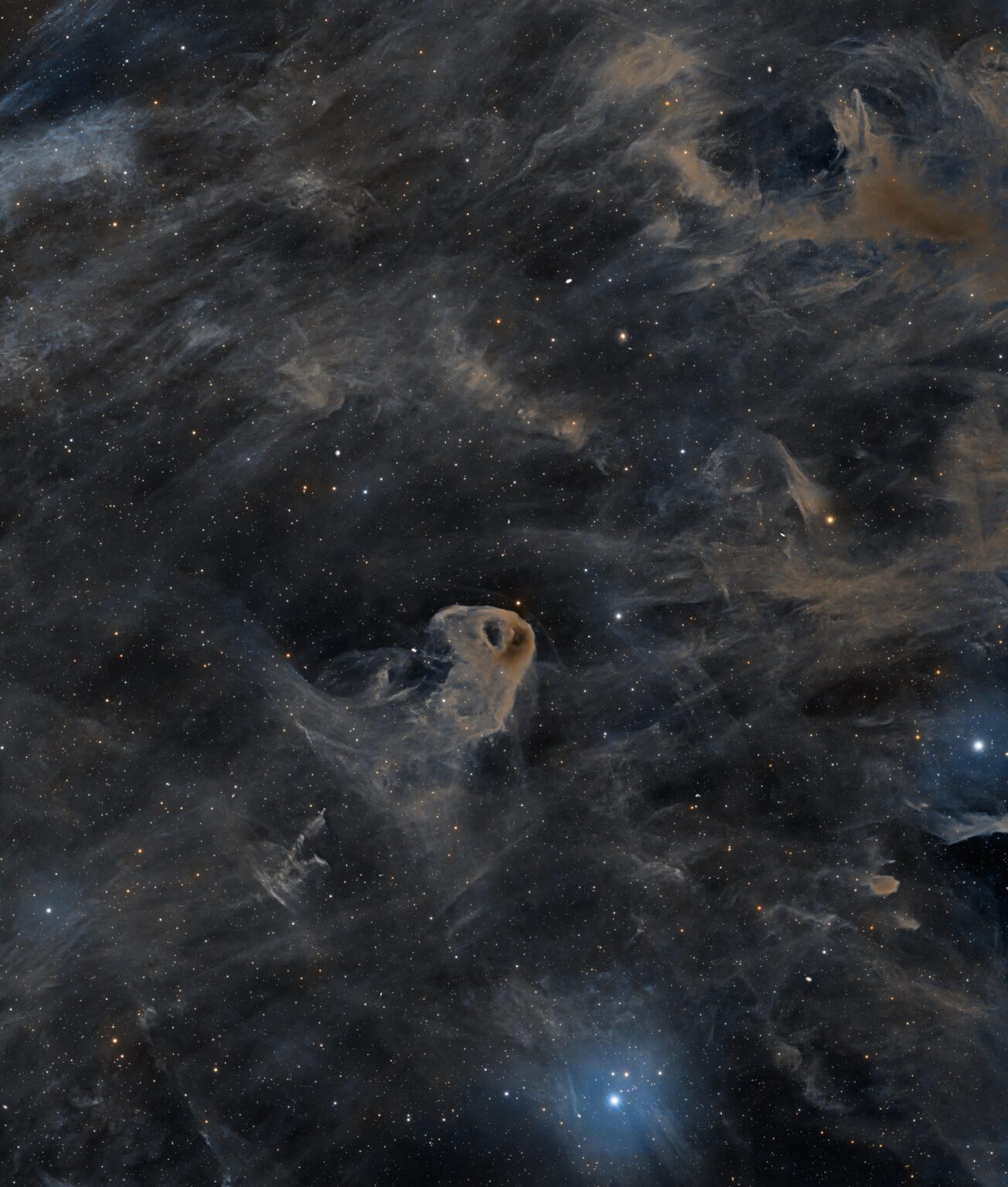 Baby Eagle Nebula’s Dusty Field (LBN 777)