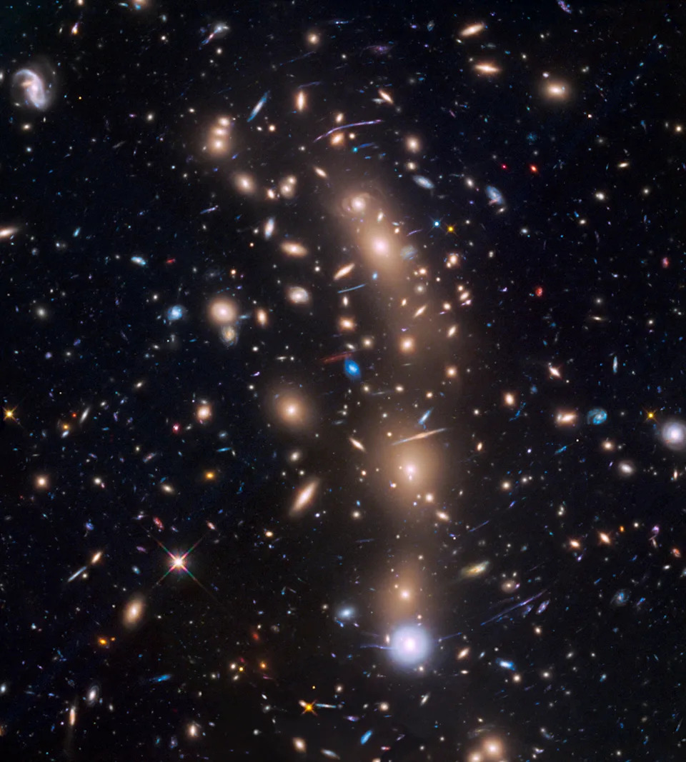 an image of many stars and galaxies in outer space