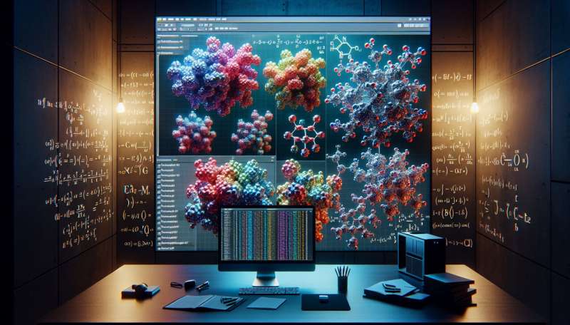 Computer simulations large molecules math formula