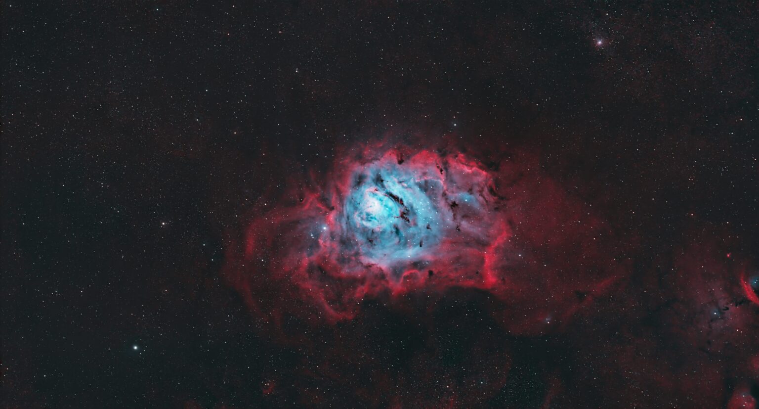 Lagoon Nebula M8 on Dwarf 3