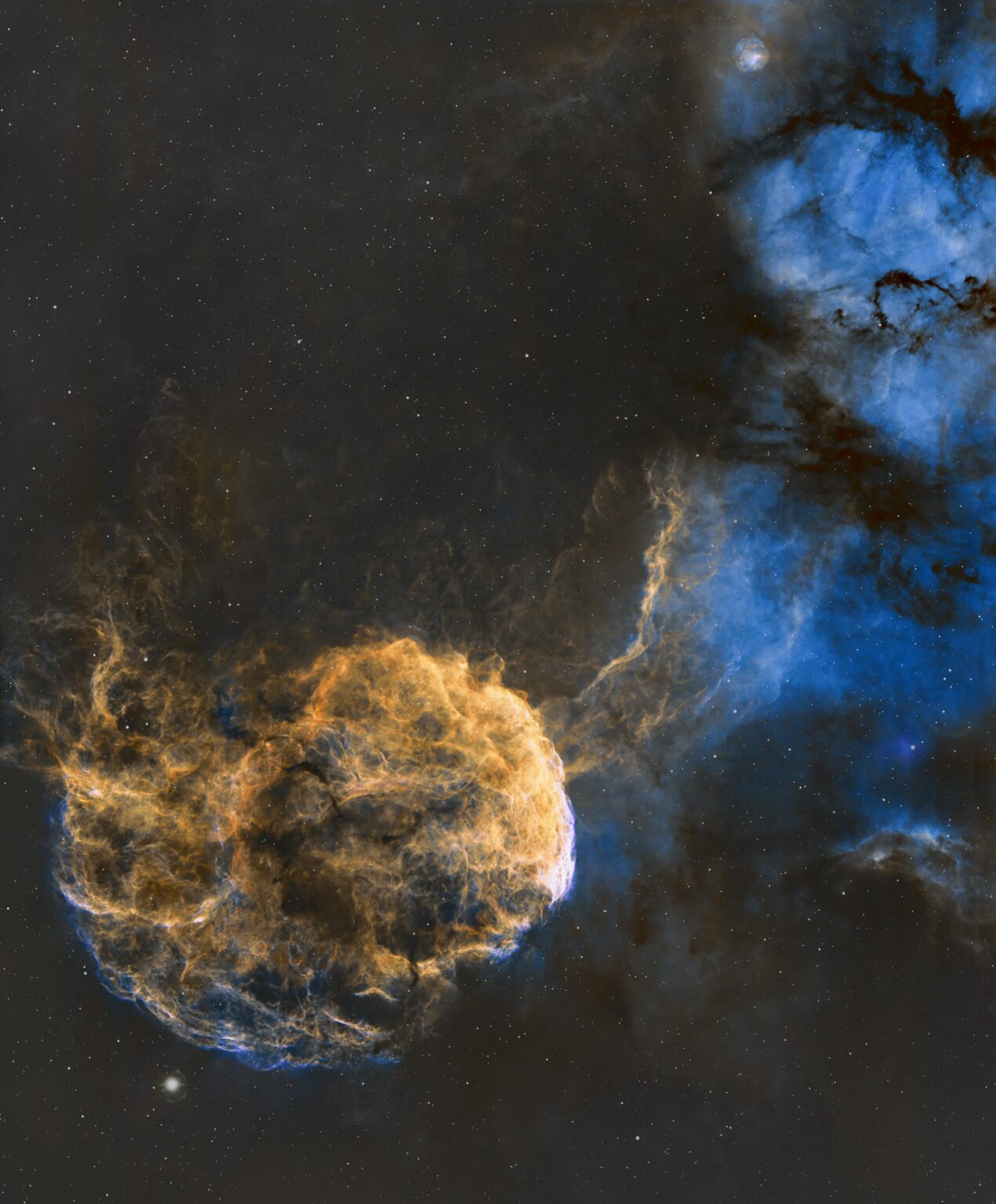 Jellyfish Nebula from Backyard