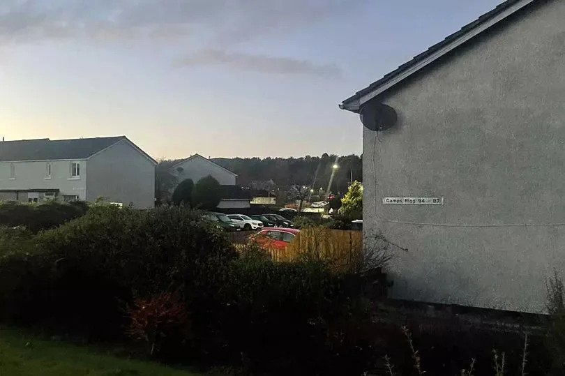 The area during the day.