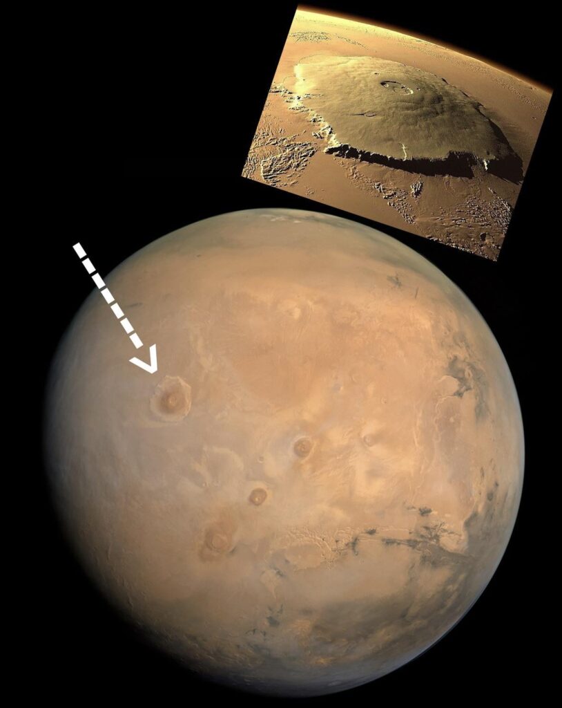 The Huge Scale Of The Tallest Mountain In Our Solar System - Olympus Mons.