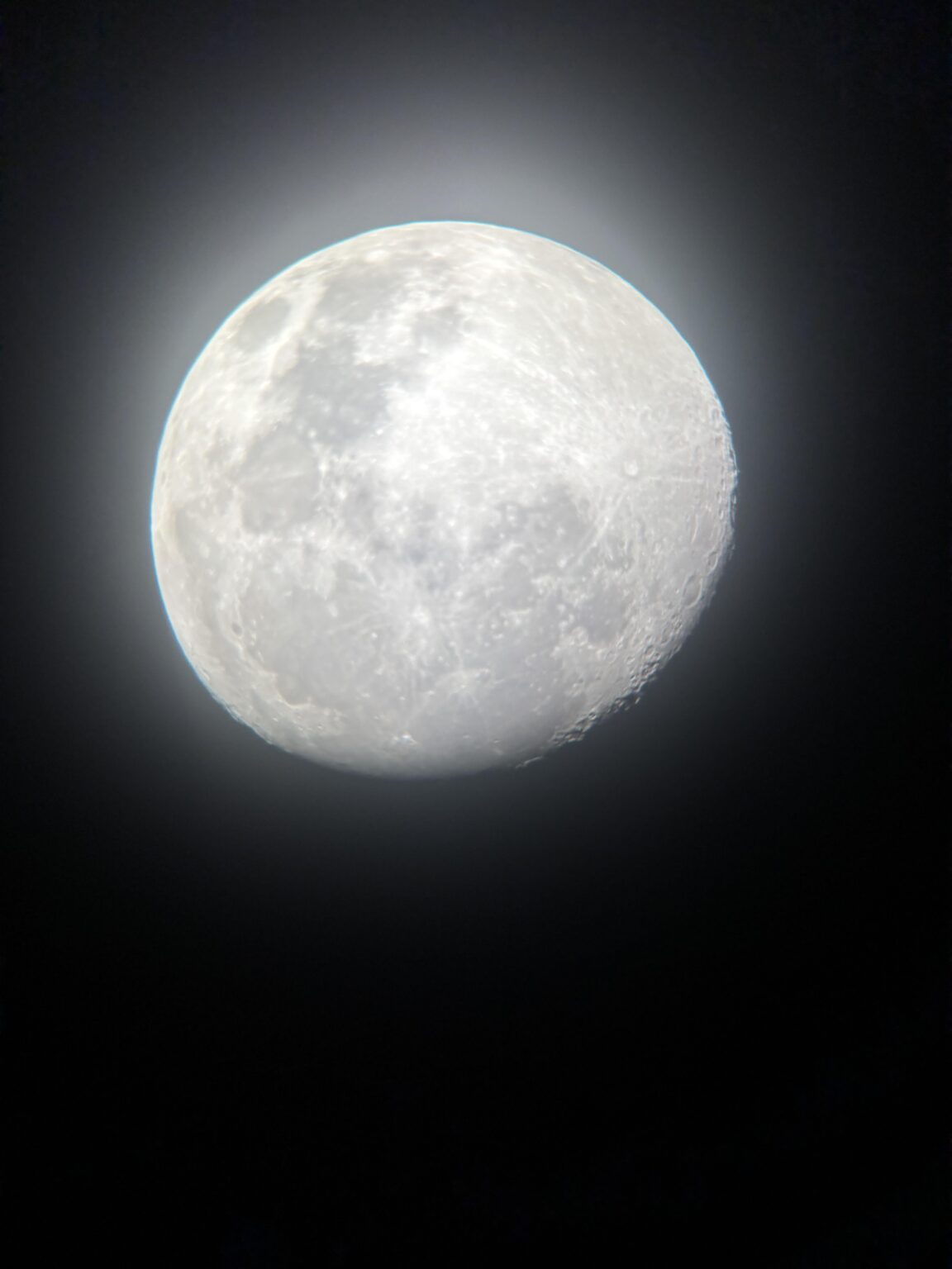 Photos of the moon with 6inch Dobsonian