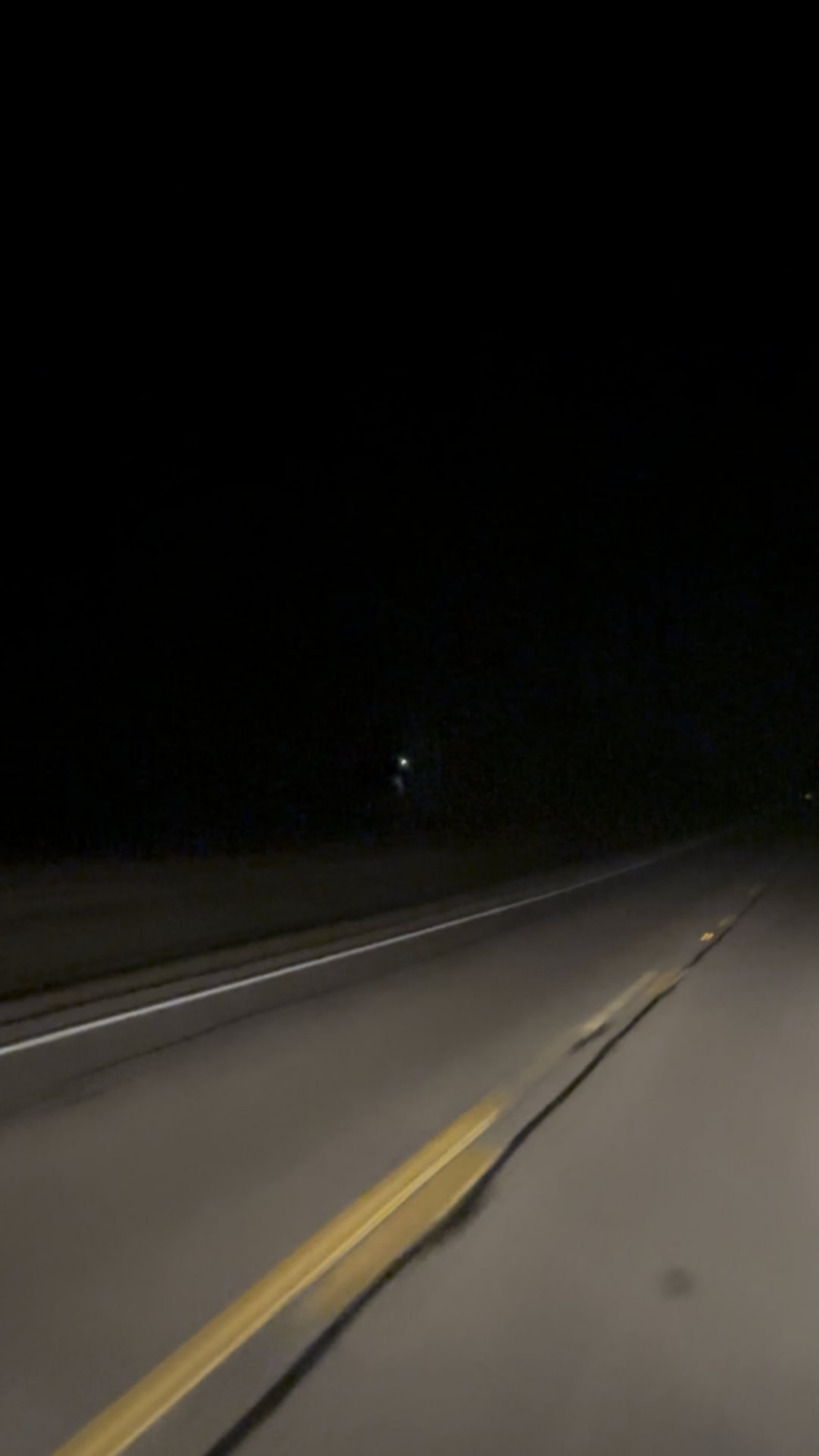 UFO? Lights spotted on my drive home from work.