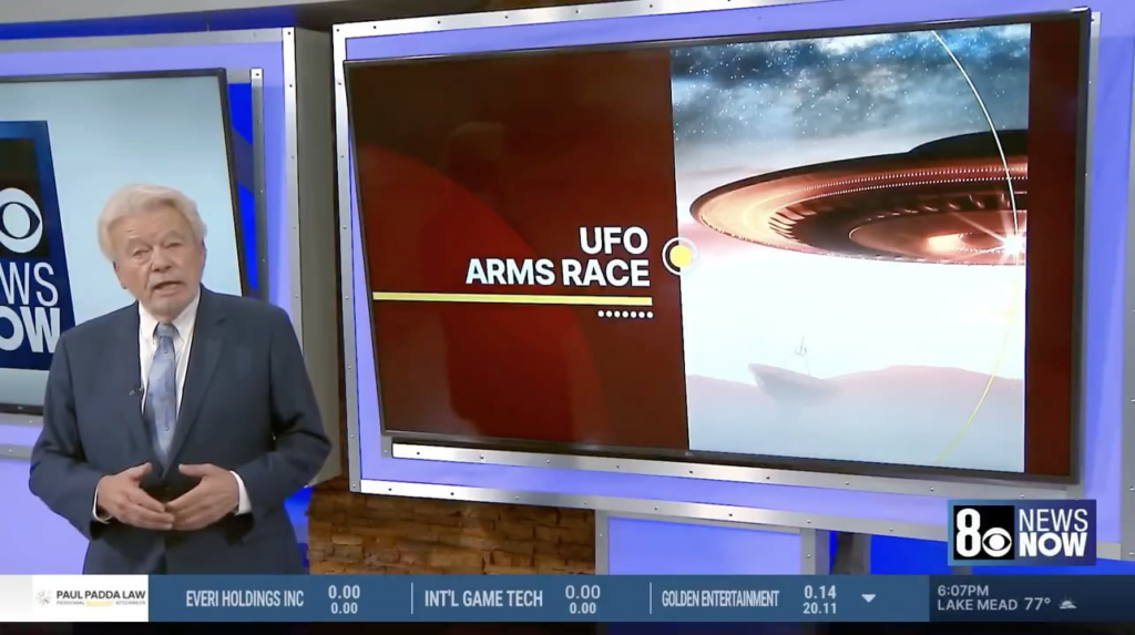 Dr. James Lacatski (Scientist who ran AAWSAP, the largest gov't UFO investigation in history) just admitted to George Knapp on CBS News/Vegas that when it comes to UAP "WE'RE NOT DEALING WITH HUMANS". And confirms that we're in a race against adversarial countries to reverse engineer this technology