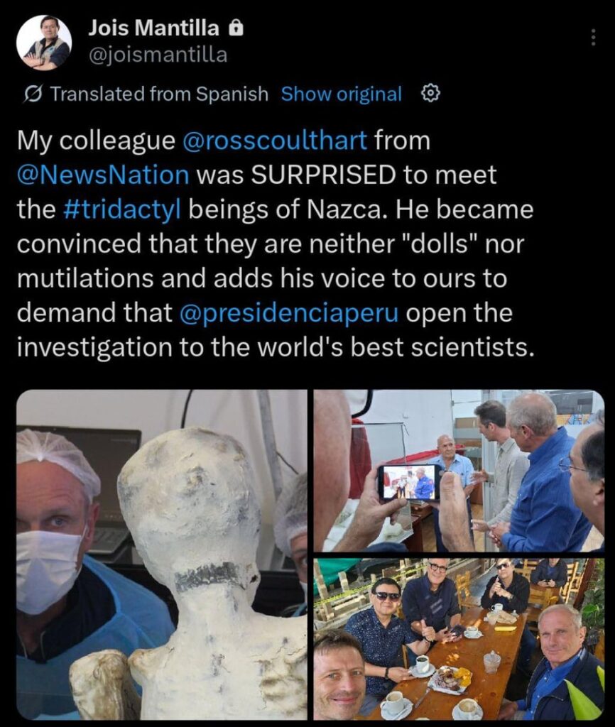 Ross Coulthart left convinced the tridactyls are not hoaxes or manipulated humans.