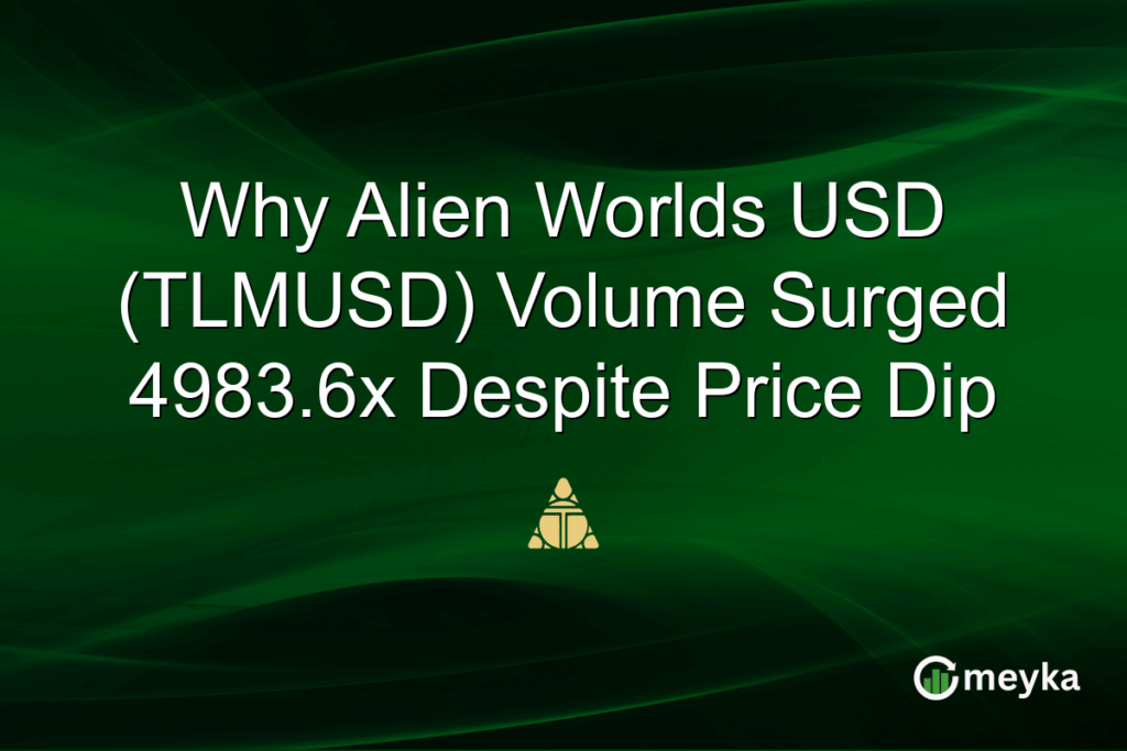 Why Alien Worlds USD (TLMUSD) Volume Surged 4983.6x Despite Price Dip