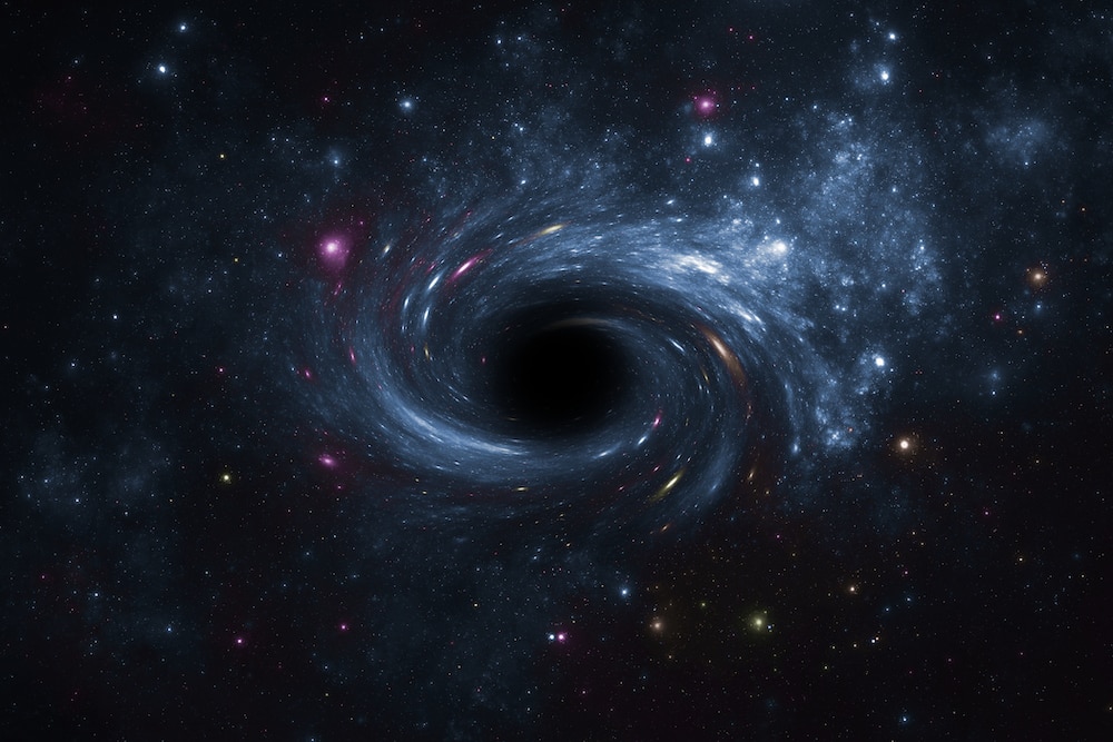 Liz Deep space star field black hole GETTY