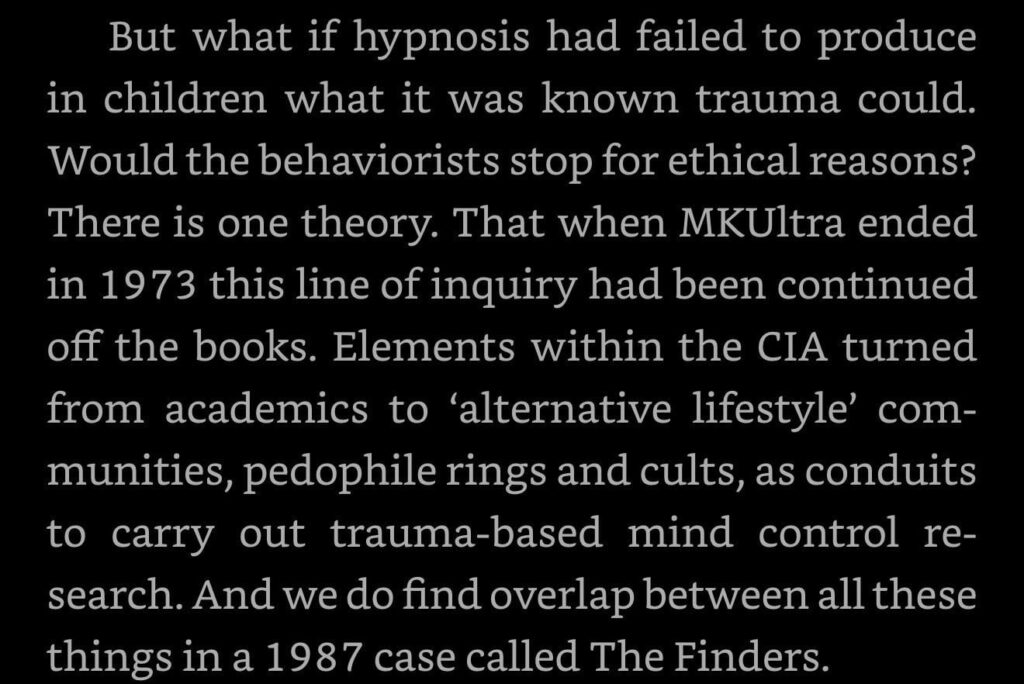 Hypnosis can be used in therapy to recall traumatic, repressed events. Unfortunately, it can be used for the most twisted, evil of purposes just the same.