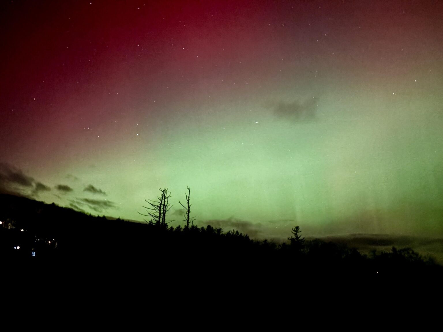 Northern Lights Over New Hampshire