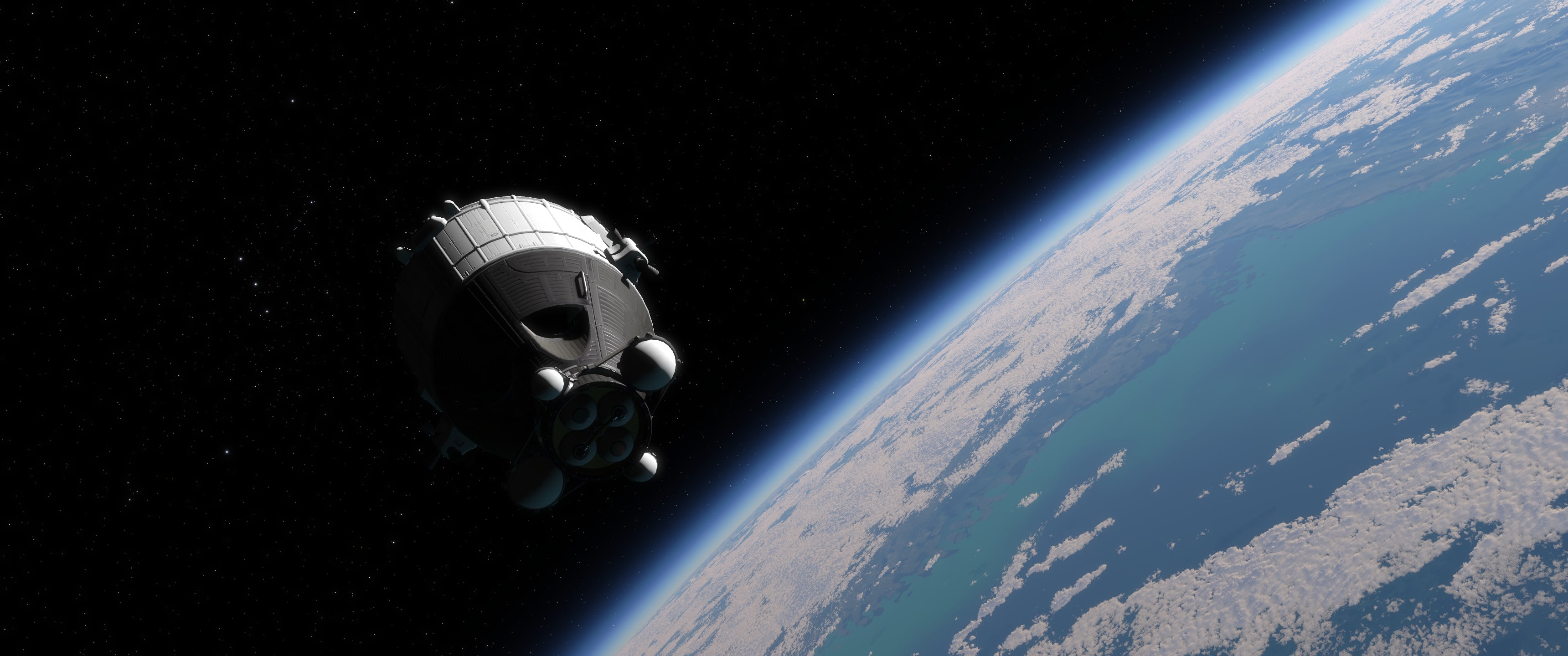 Screenshots from the pre-alpha build of Kitten Space Agency