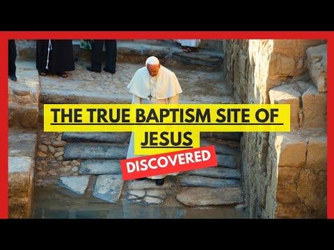 This is the true historical ancient sacred site and exact location where John the Baptist baptized Jesus Christ.