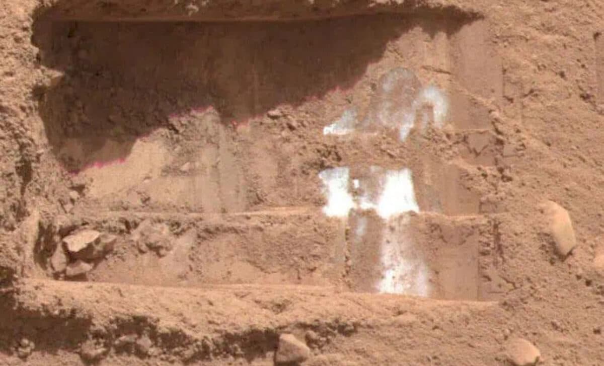 Nasa’s Phoenix Mission In 2008 Was The First To Excavate Down And Capture Photos Of Ice, Pictured Here, In The Mars Equivalent Of The Arctic Circle