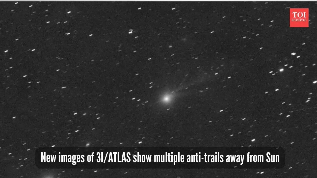 New images of 3IATLAS show multiple anti-trails away from Sun (Photo via Michael Jäger/ Facebook) New images of 3IATLAS show multiple anti-trails away from Sun